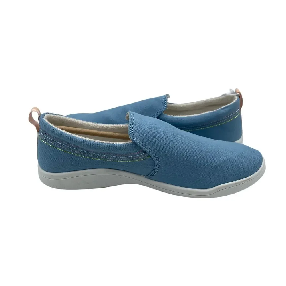 Vionic Beach Marshall Washable Canvas Slip On Shoes Blue Comfort Womens 9 - Picture 5 of 8
